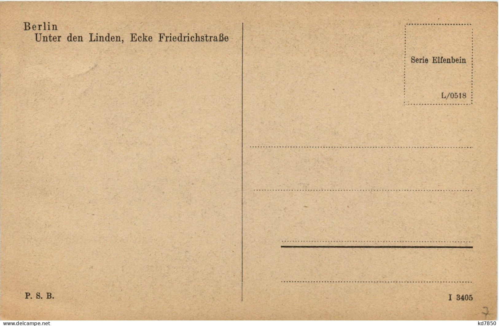 Berlin - Unter Den Linden - Altri & Non Classificati