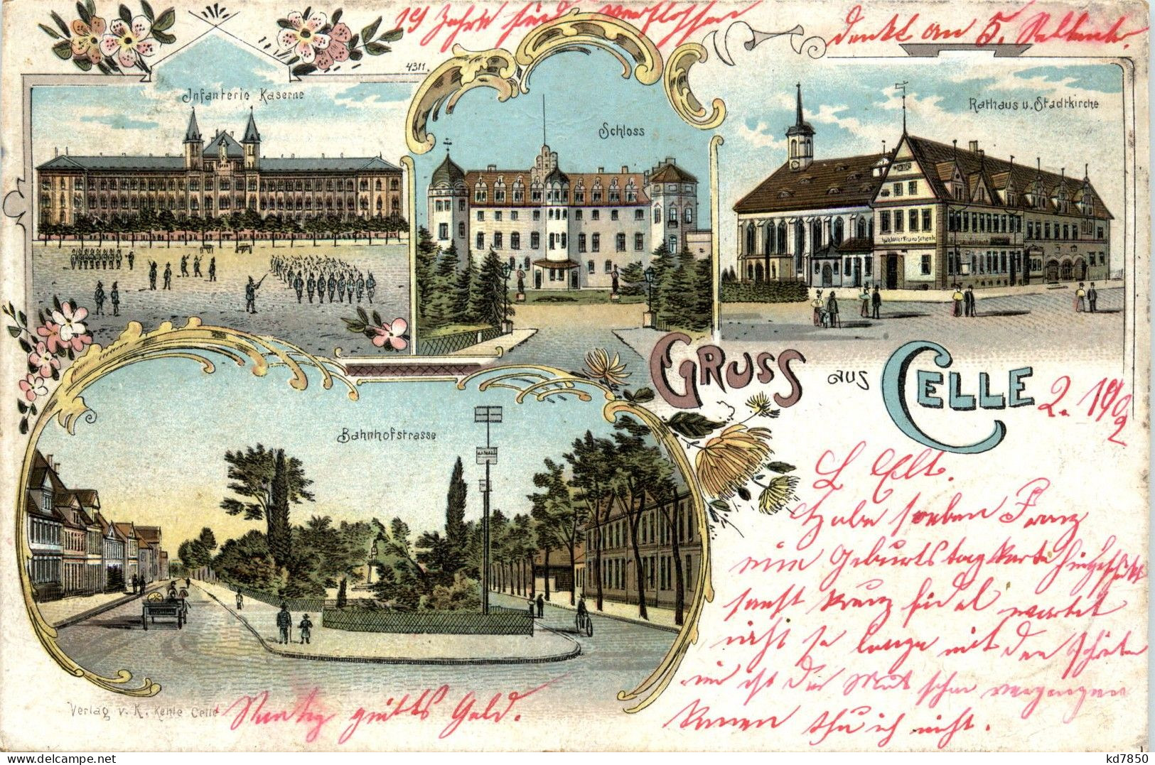 Gruss Aus Celle - Litho - Celle