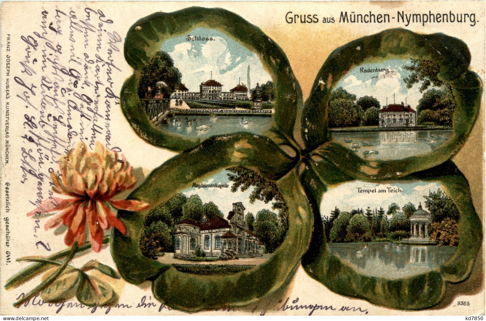 Gruss Aus München Nymphenburg - Litho - Kleeplatt - München