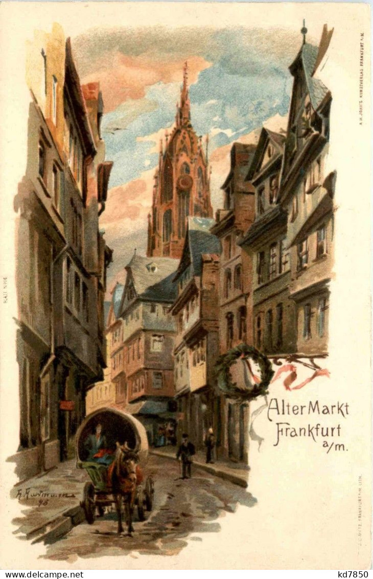 Frankfurt - Alter Markt - Litho - Frankfurt A. Main