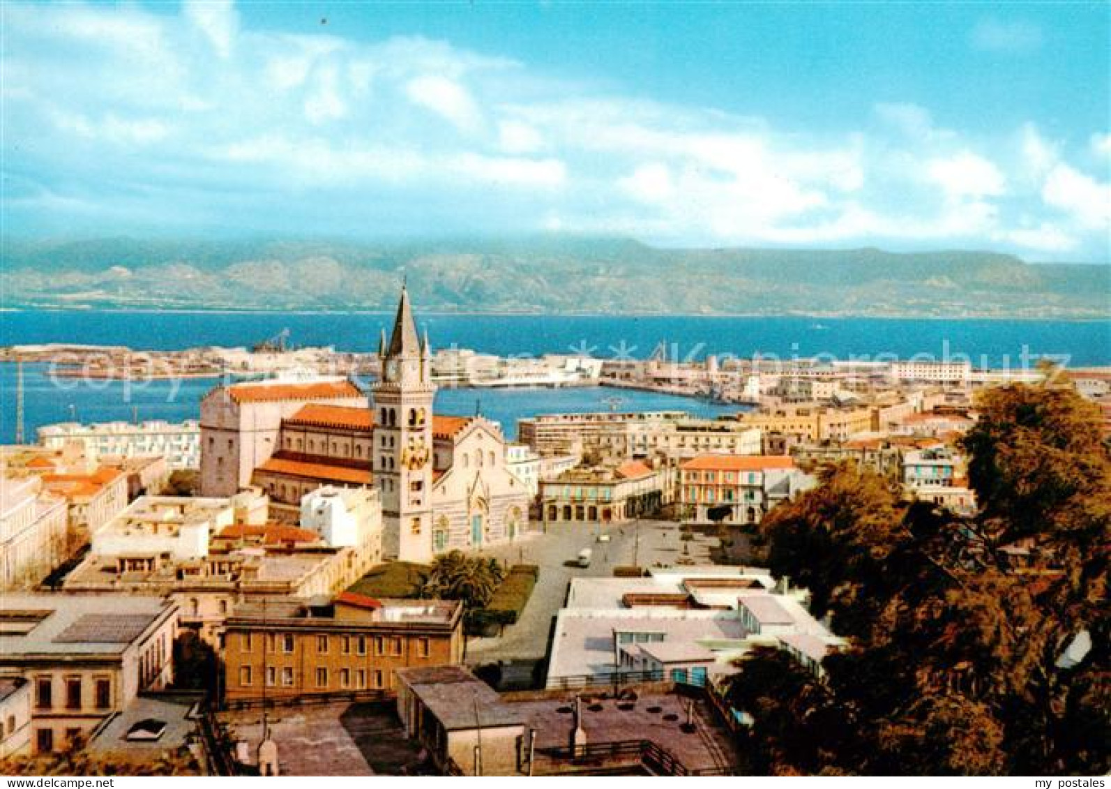 73823816 Messina Sicilia Panorama Con La Cattedrale Messina Sicilia - Sonstige & Ohne Zuordnung