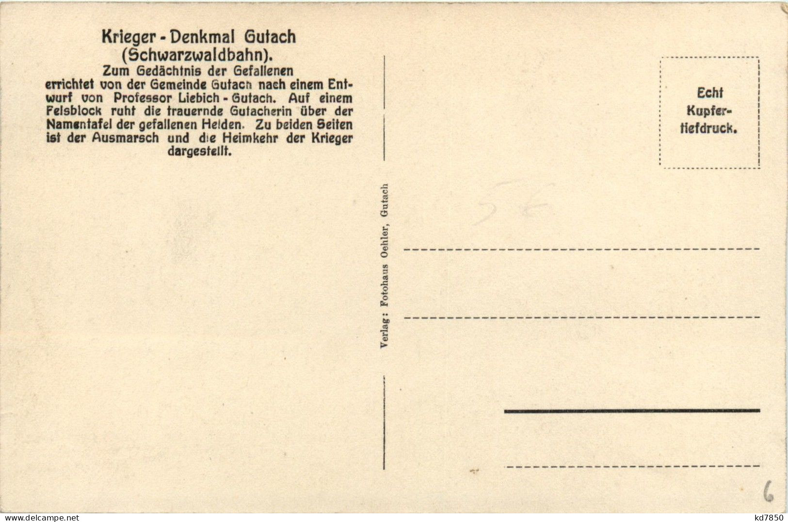 Gutach - Kriegerdenkmal - Sonstige & Ohne Zuordnung