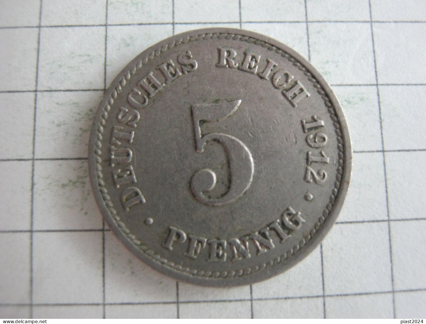 Germany 5 Pfennig 1912 E - 5 Pfennig