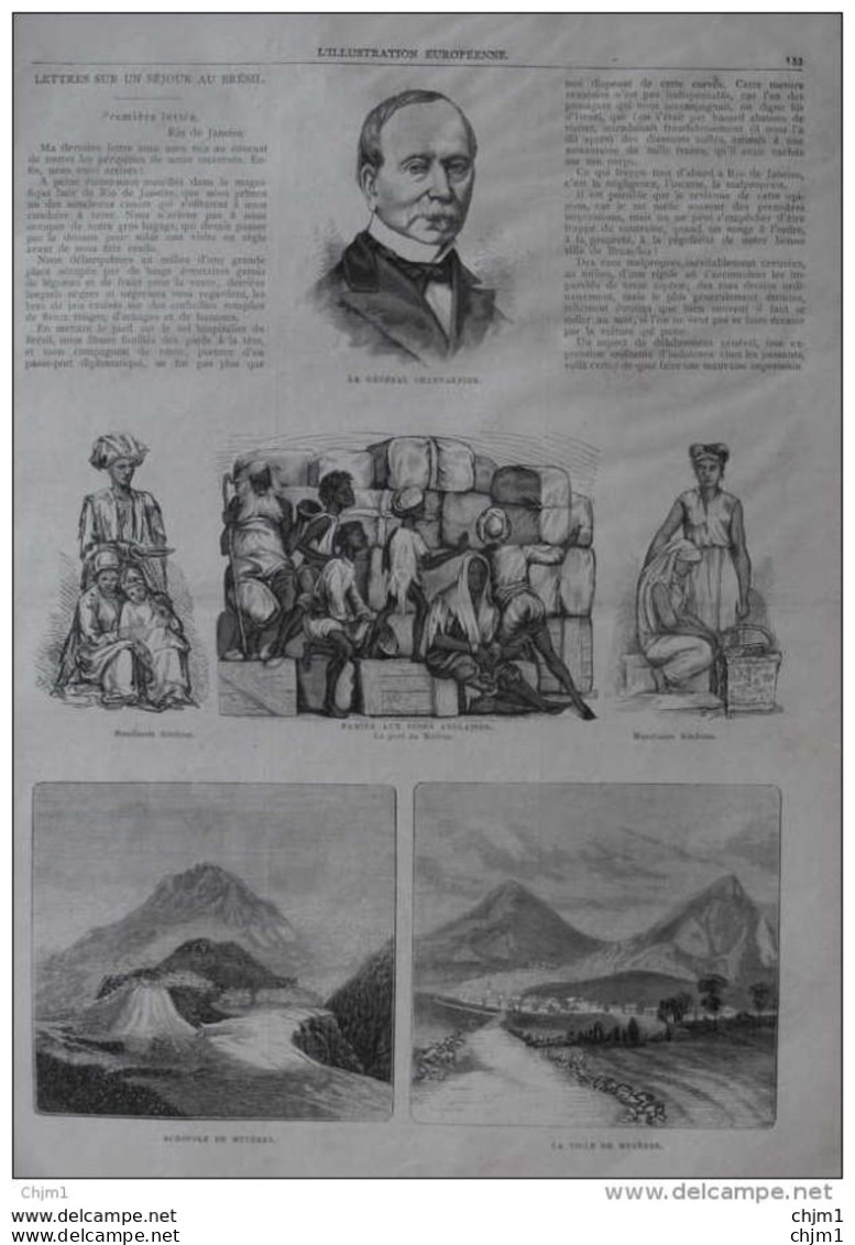 La Ville De Mycènes - Acropole De Mycènes - Mendiants Hindous - Famine Aux Indes Anglaises - Page Original 1877 - Historische Dokumente