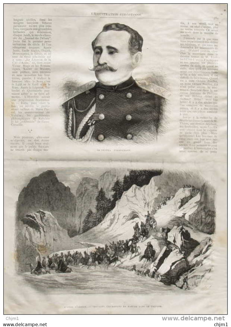 Le Général Zimmermann - Page Original 1877 - Historische Dokumente