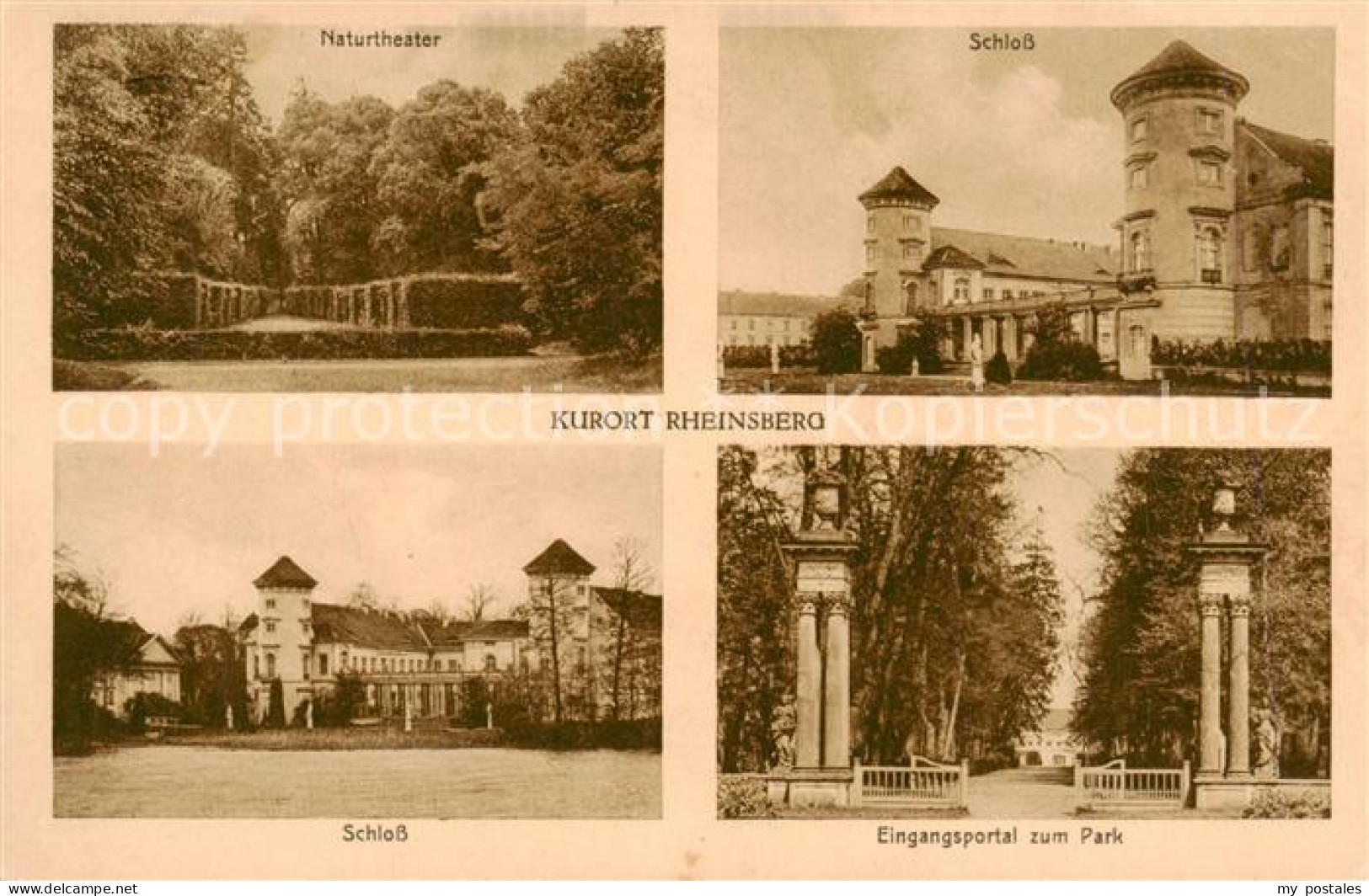 73823687 Rheinsberg Naturtheater Schloss Eingangsportal Zum Park Rheinsberg - Zechlinerhütte