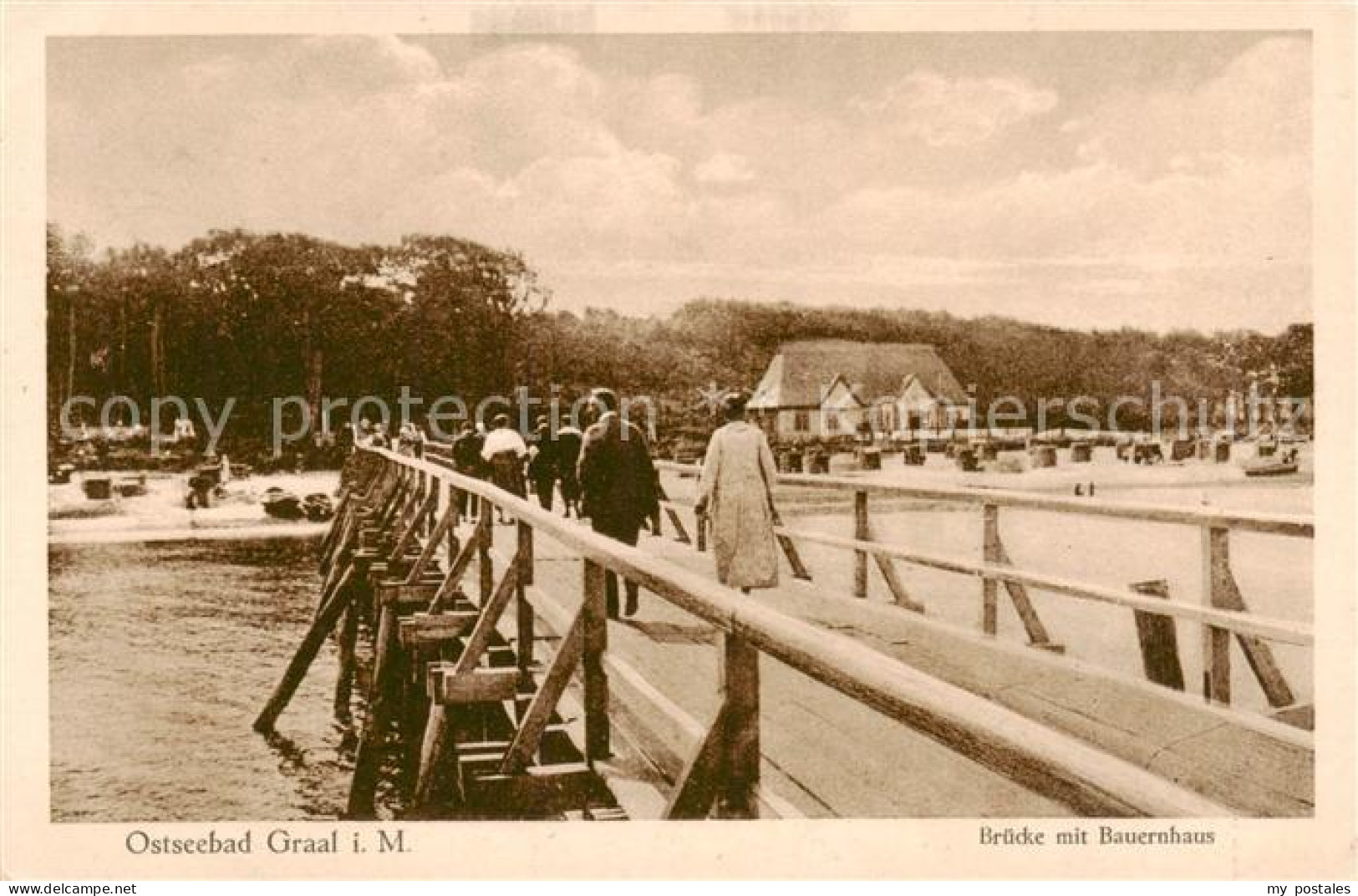 73823686 Graal-Mueritz Ostseebad Bruecke Mit Bauernhaus Graal-Mueritz Ostseebad - Graal-Müritz