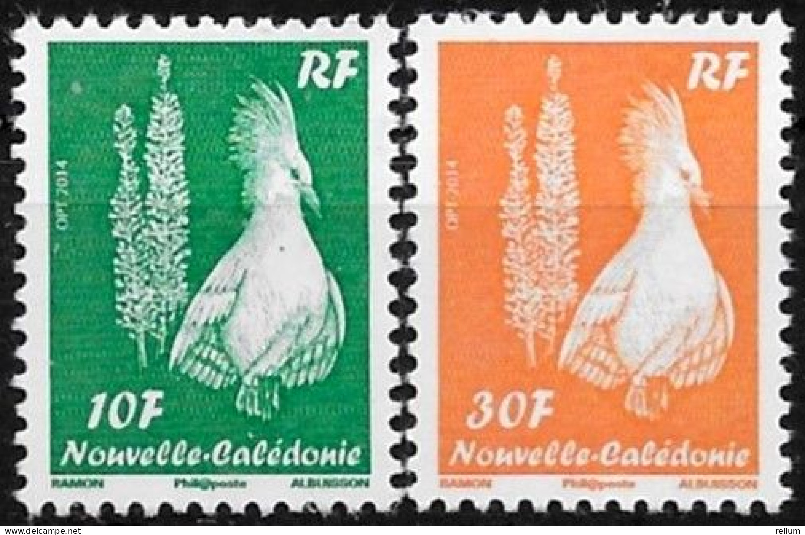 Nouvelle Calédonie 2014 - Yvert Et Tellier Nr. 1233 A/B - Michel Nr. 1507 II, 1562 II ** - Unused Stamps