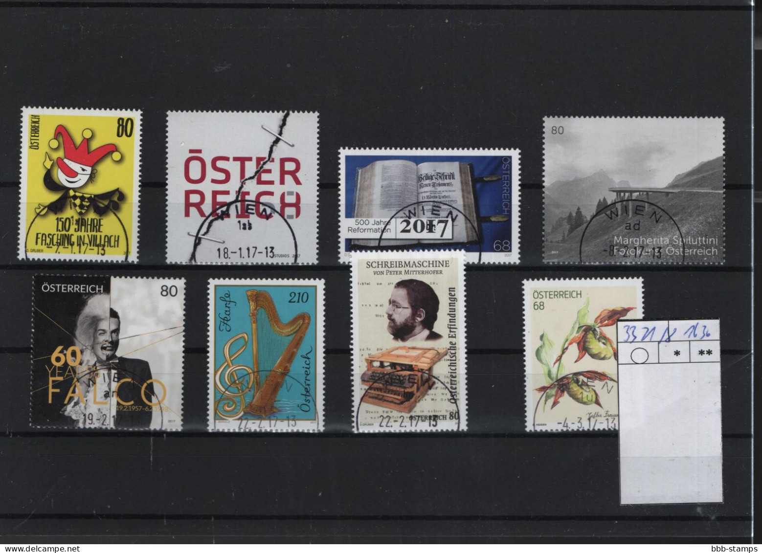 Österreich Michel Kat.Nr.  Gest 3321/3328 - Used Stamps