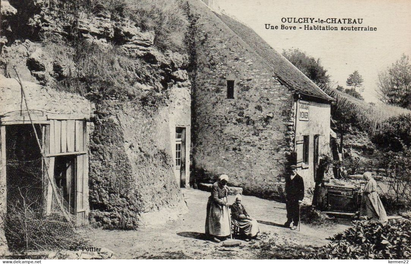 CPA 02 OULCHY Le CHATEAU Une Bove Habitation Souterraine - Altri & Non Classificati