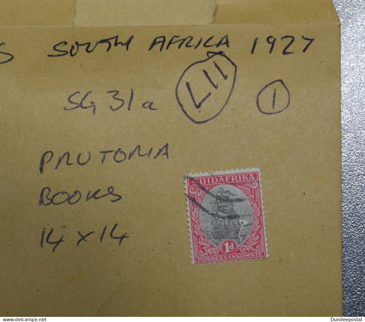 SOUTH AFRICA   STAMPS Drommedaris Ship 1d  1927  L11  ~~L@@K~~ - Used Stamps