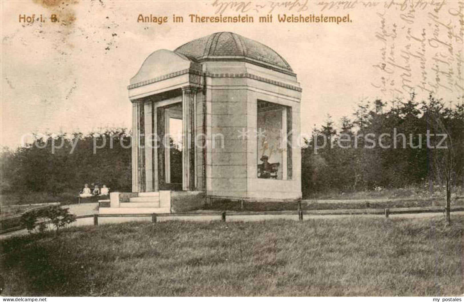 73823445 Hof Saale Anlage Im Theresienstein Mit Weisheitstempel Hof Saale - Hof