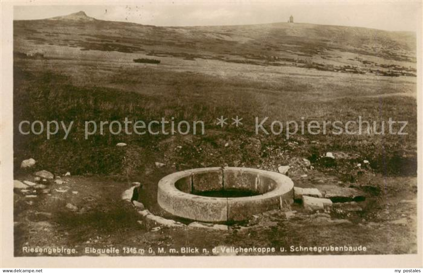 73823429 Elbquelle Spindleruv Mlyn Riesengebirge CZ Mit Blick Zur Veilchenkoppe  - República Checa