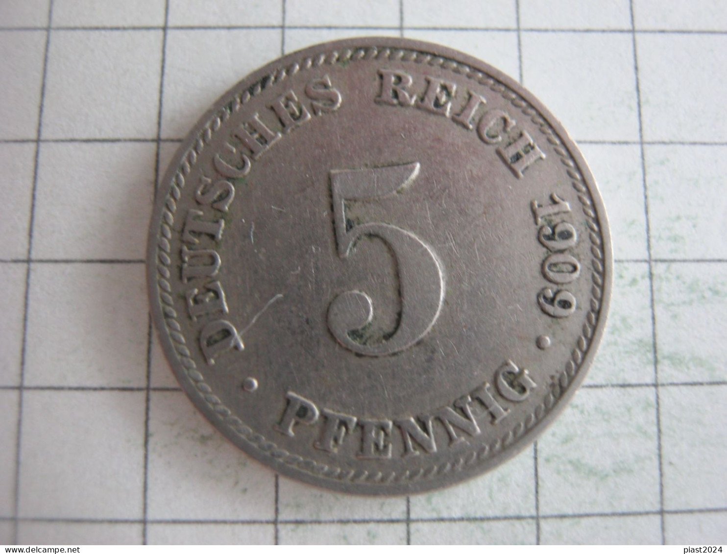 Germany 5 Pfennig 1909 D - 5 Pfennig