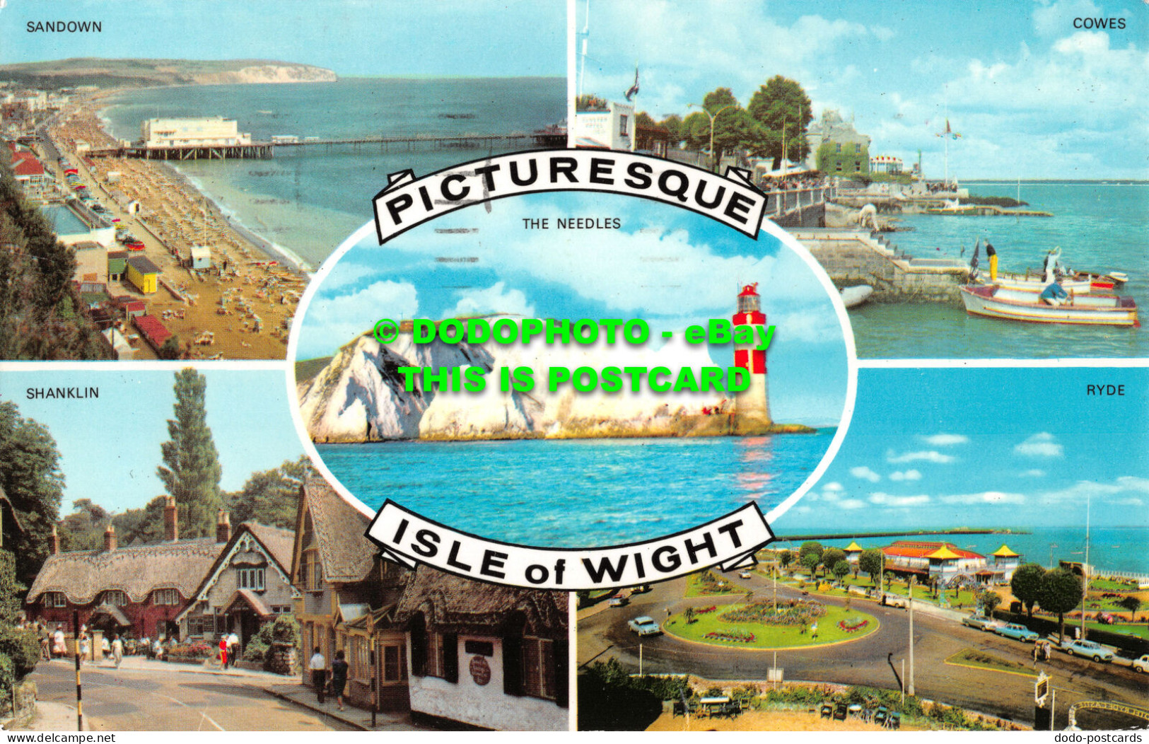 R521336 Picturesque Isle Of Wight. The Needles. Shanklin. G. Dean. Multi View. 1 - Wereld