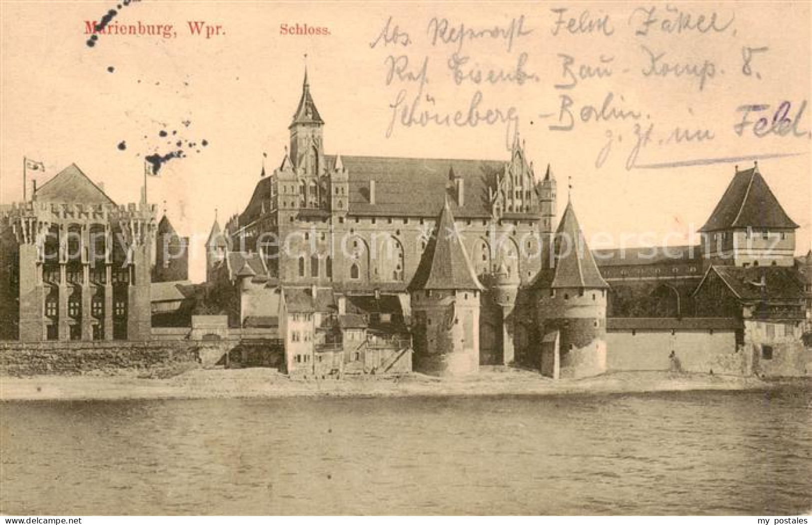 73823382 Marienburg  Westpreussen Malbork PL Schloss Feldpostkarte  - Polen