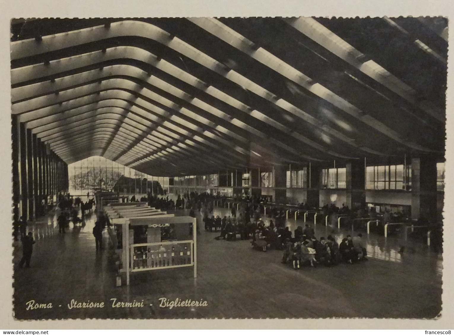 1956 ROMA STAZIONE TERMINI / BIGLIETTERIA - Stations Without Trains