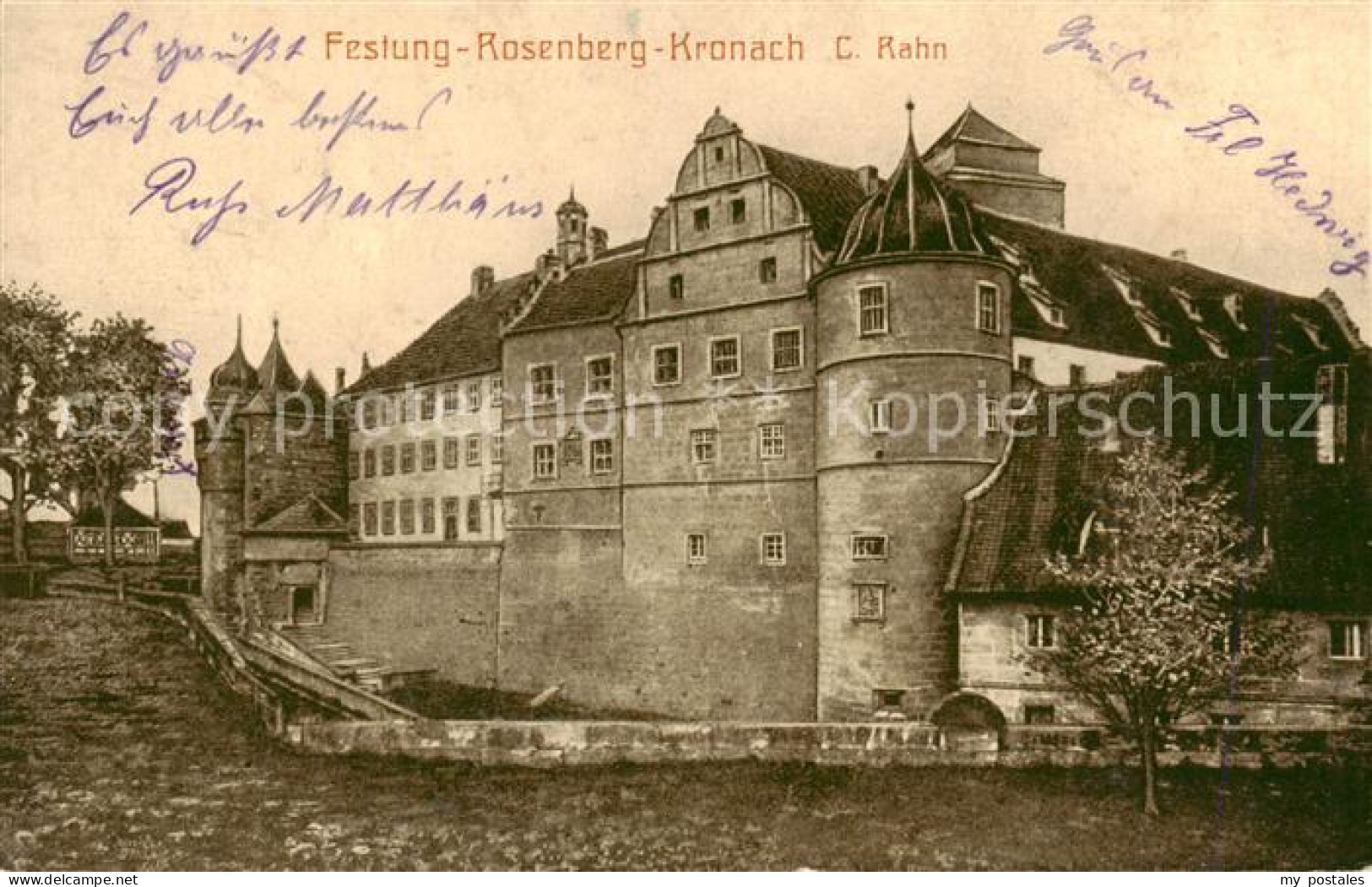 73823307 Kronach Oberfranken Festung Rosenberg Kronach Oberfranken - Kronach