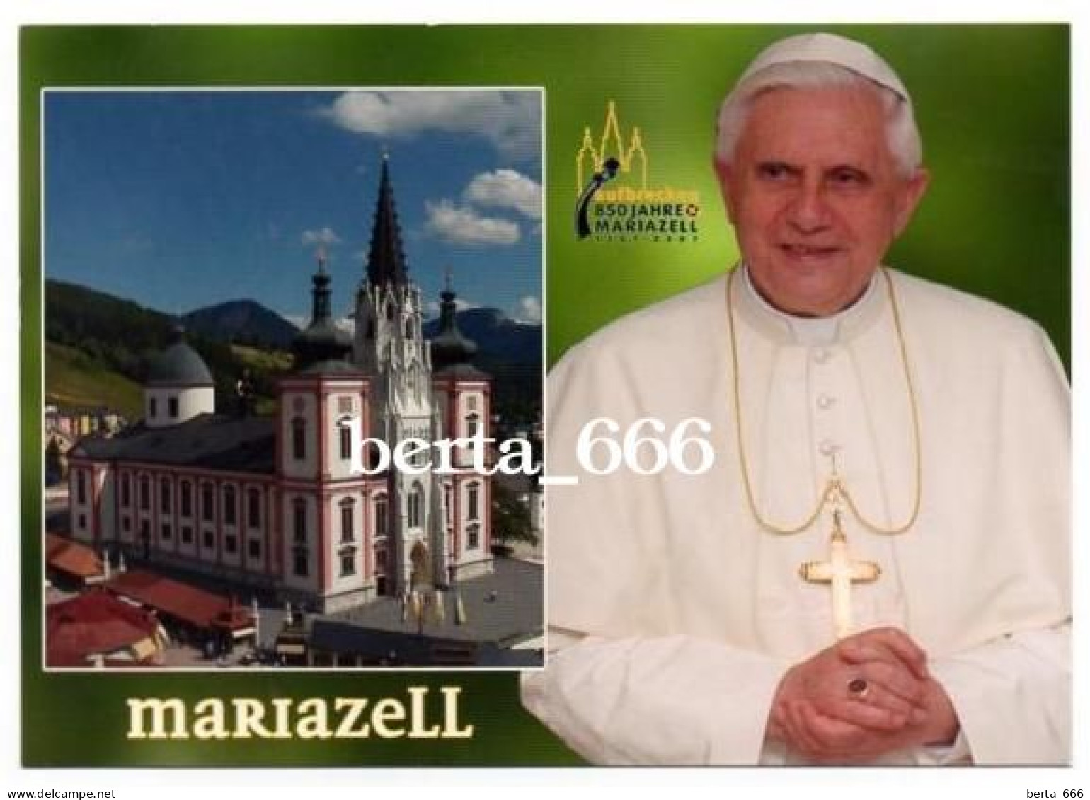 Austria Mariazell Basilica * Pope Benedict XV (Joseph Ratzinger) - Papas