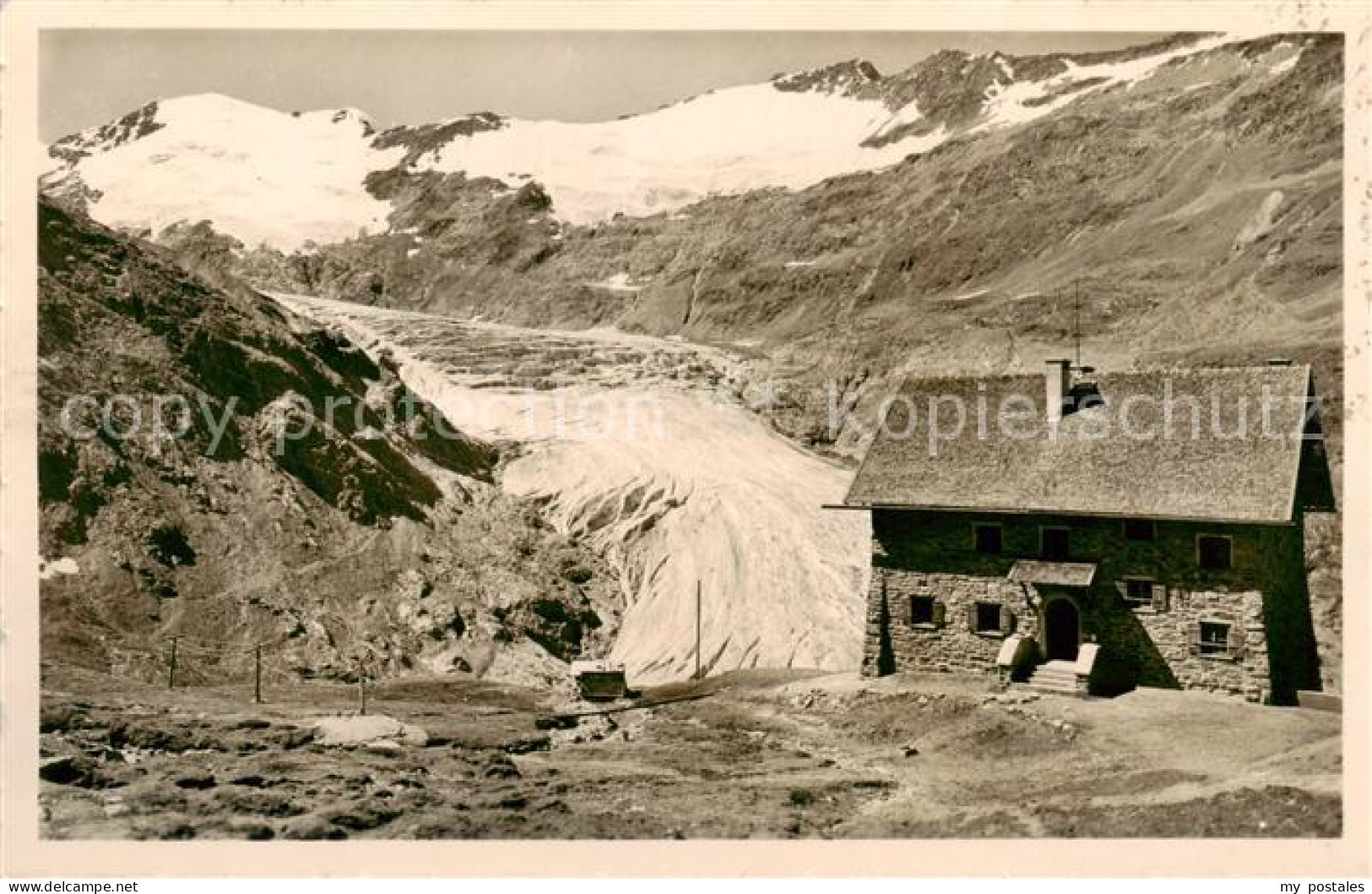 73823061 Karlsruherhuette 2450m Oetztal Tirol AT Mit Gurgler Gletscher Und Schal - Sonstige & Ohne Zuordnung