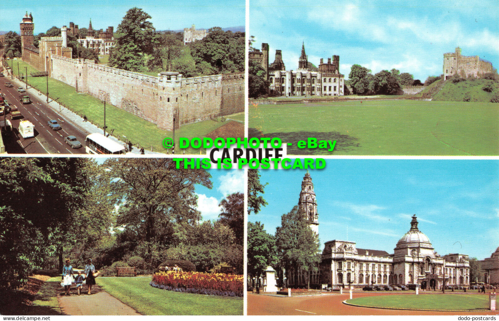 R521000 Cardiff. The Castle. Roath Park. The Civic Centre. Multi View - Welt