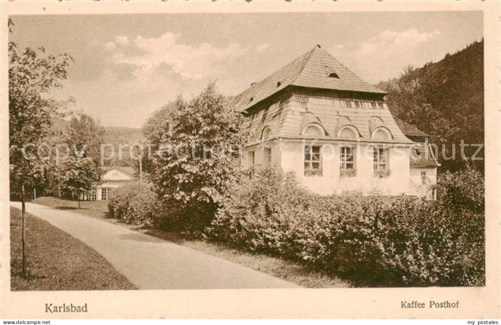 73823041 Karlsbad Eger Karlovy Vary Kaffee Posthof  - Czech Republic