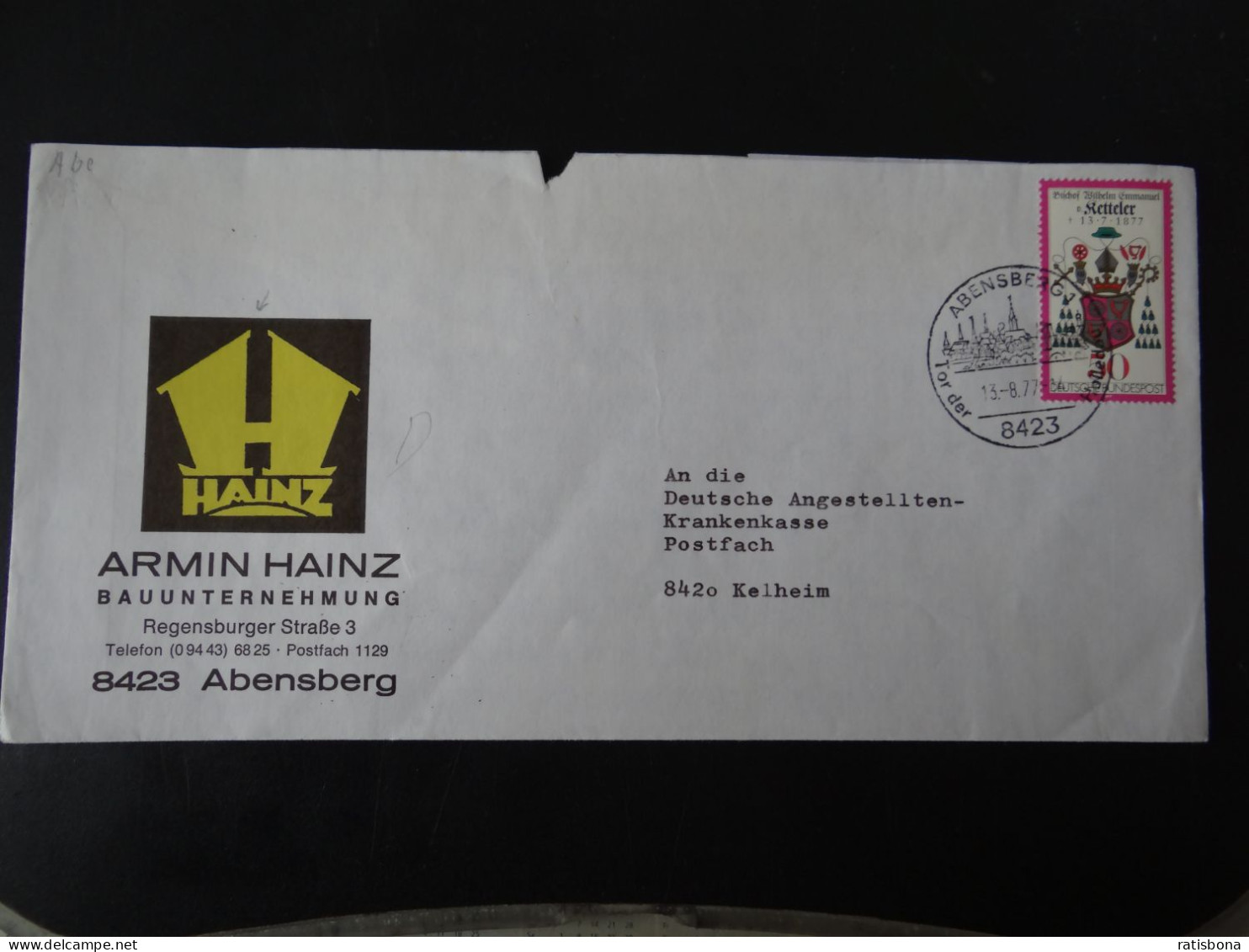 8423 Abensberg - Tor Der Hallertau- Sonderstempel Rund 1977 - Franking Machines (EMA)