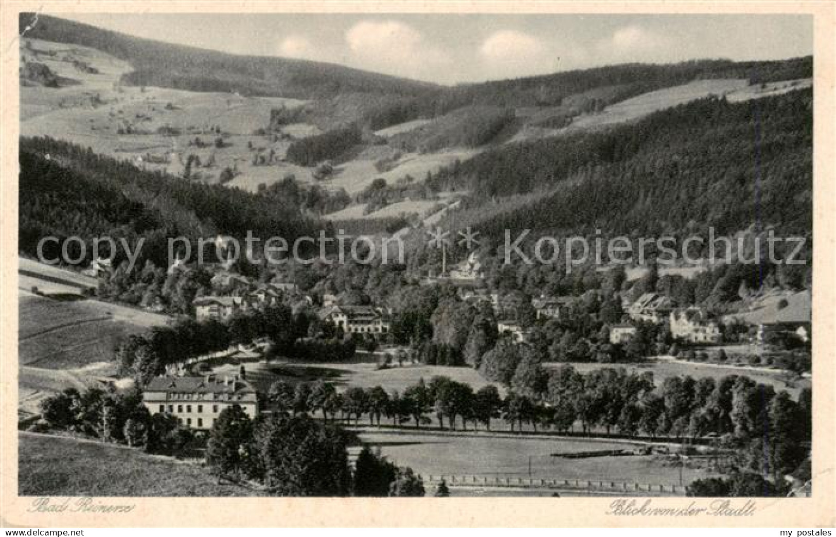 73823015 Bad Reinerz Duszniki-Zdrój PL Blick Von Der Stadt  - Polen