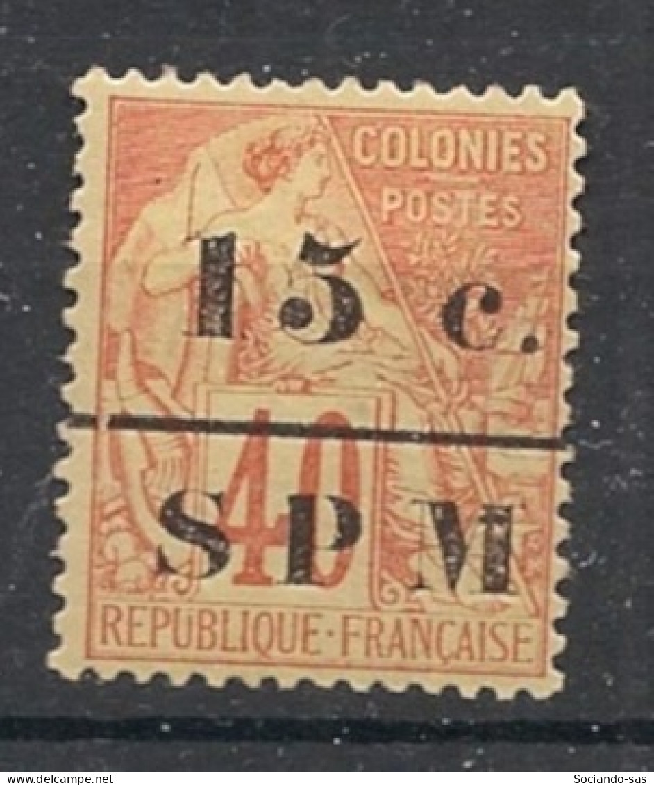 SPM - 1885-91 - N°YT. 13 - Type Alphée Dubois 15c Sur 40c Rouge - Neuf * / MH VF - Neufs