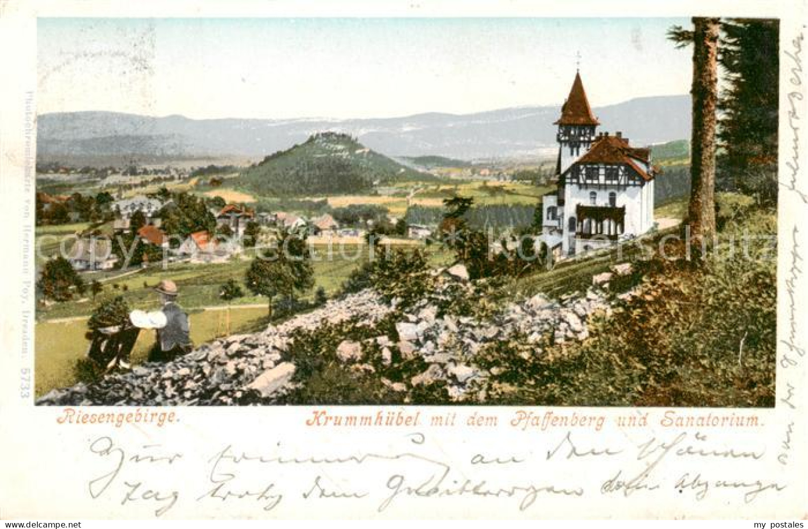 73822845 Krummhuebel Karpacz Riesengebirge PL Mit Dem Pfaffenberg Und Sanatorium - Polen