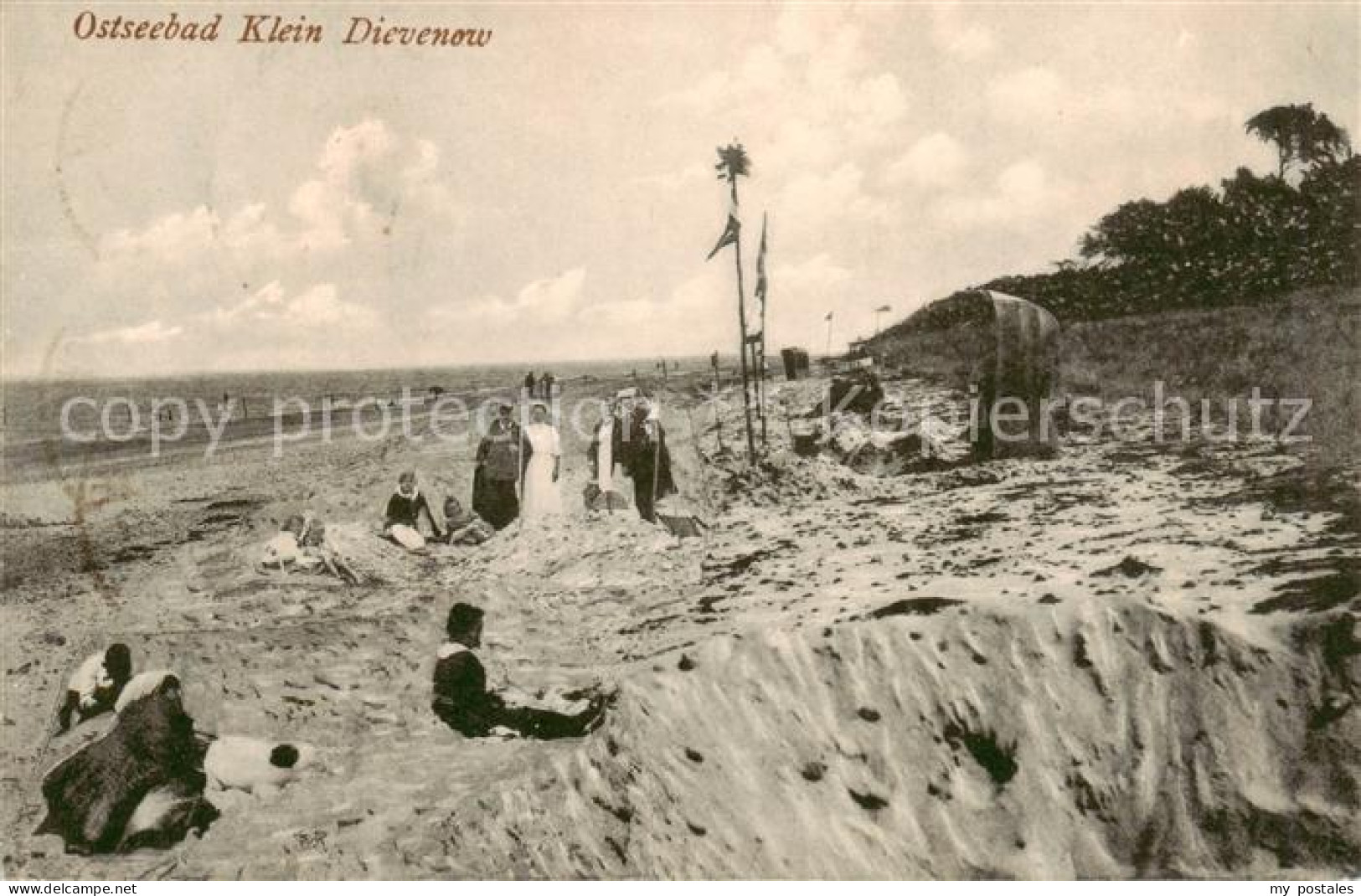 73822841 Klein-Dievenow Dziwnow Pommern PL Strandpartie  - Polen