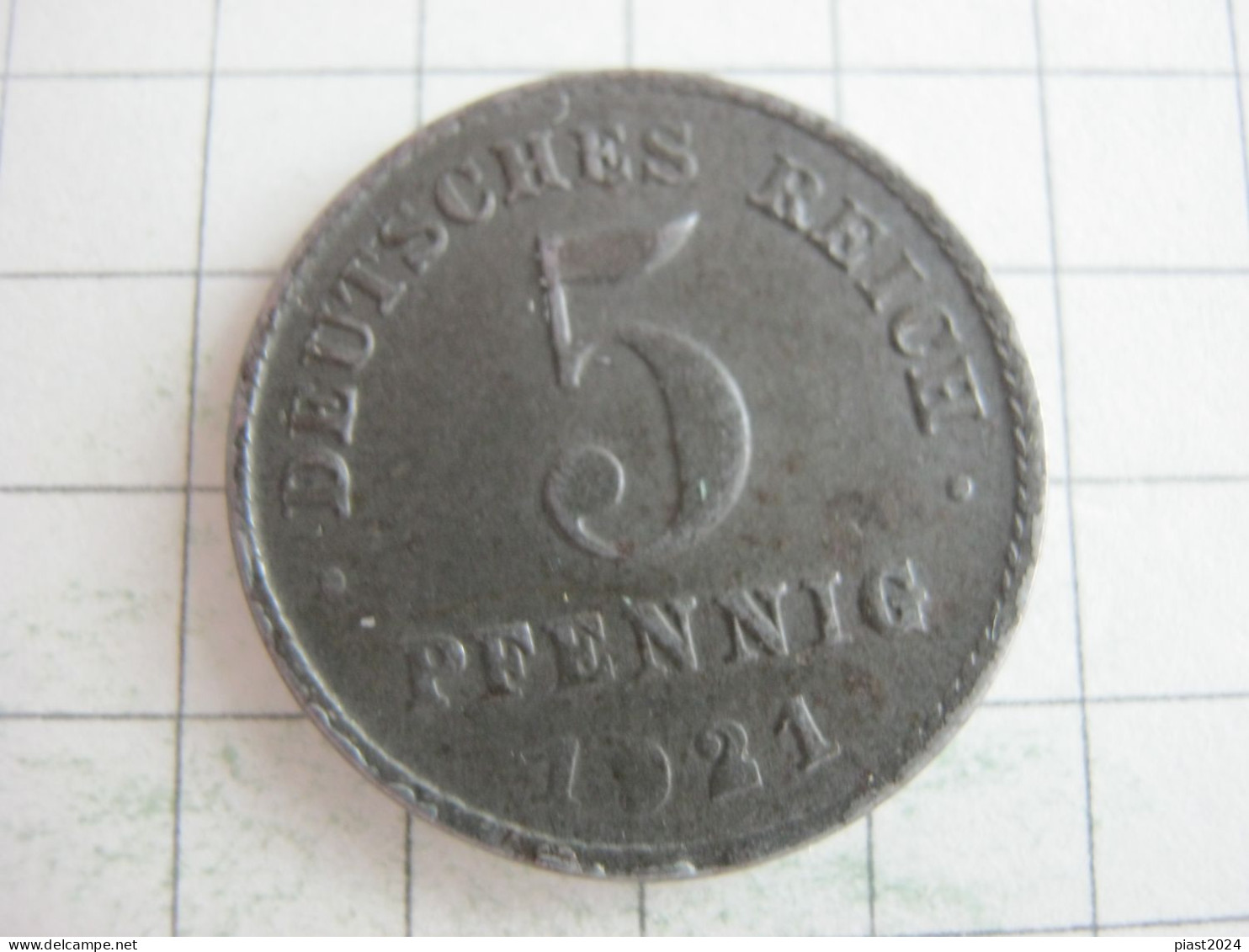 Germany 5 Pfennig 1921 D - 5 Pfennig