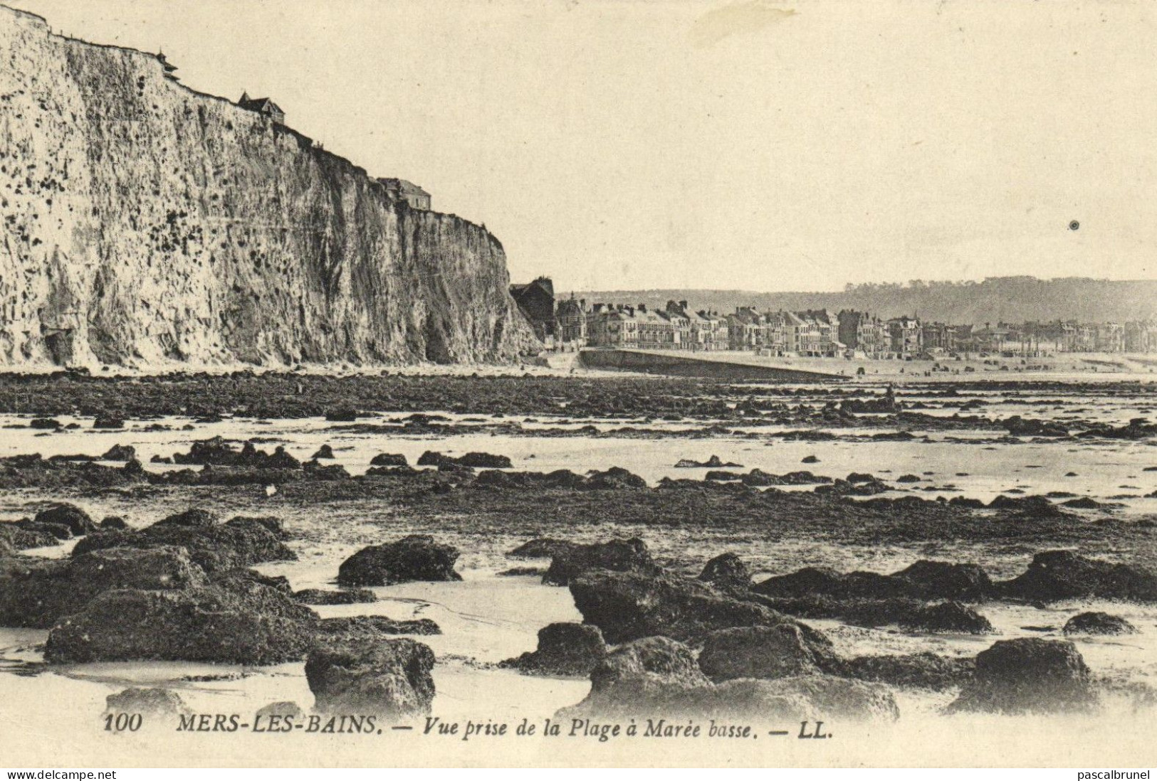 MERS LES BAINS - VUE PRISE DE LA PLAGE A MAREE BASSE - Mers Les Bains