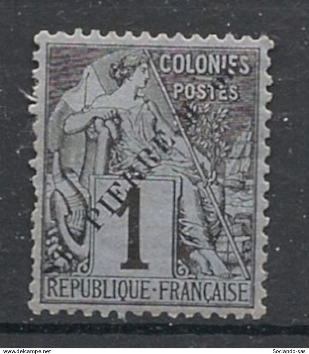 SPM - 1891 - N°YT. 18 - Type Alphée Dubois 1c Noir - Neuf * / MH VF - Unused Stamps