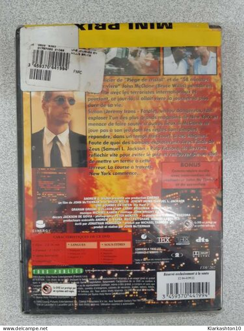 DVD Film - Une Journée En Enfer - Die Hard 3 - Autres & Non Classés