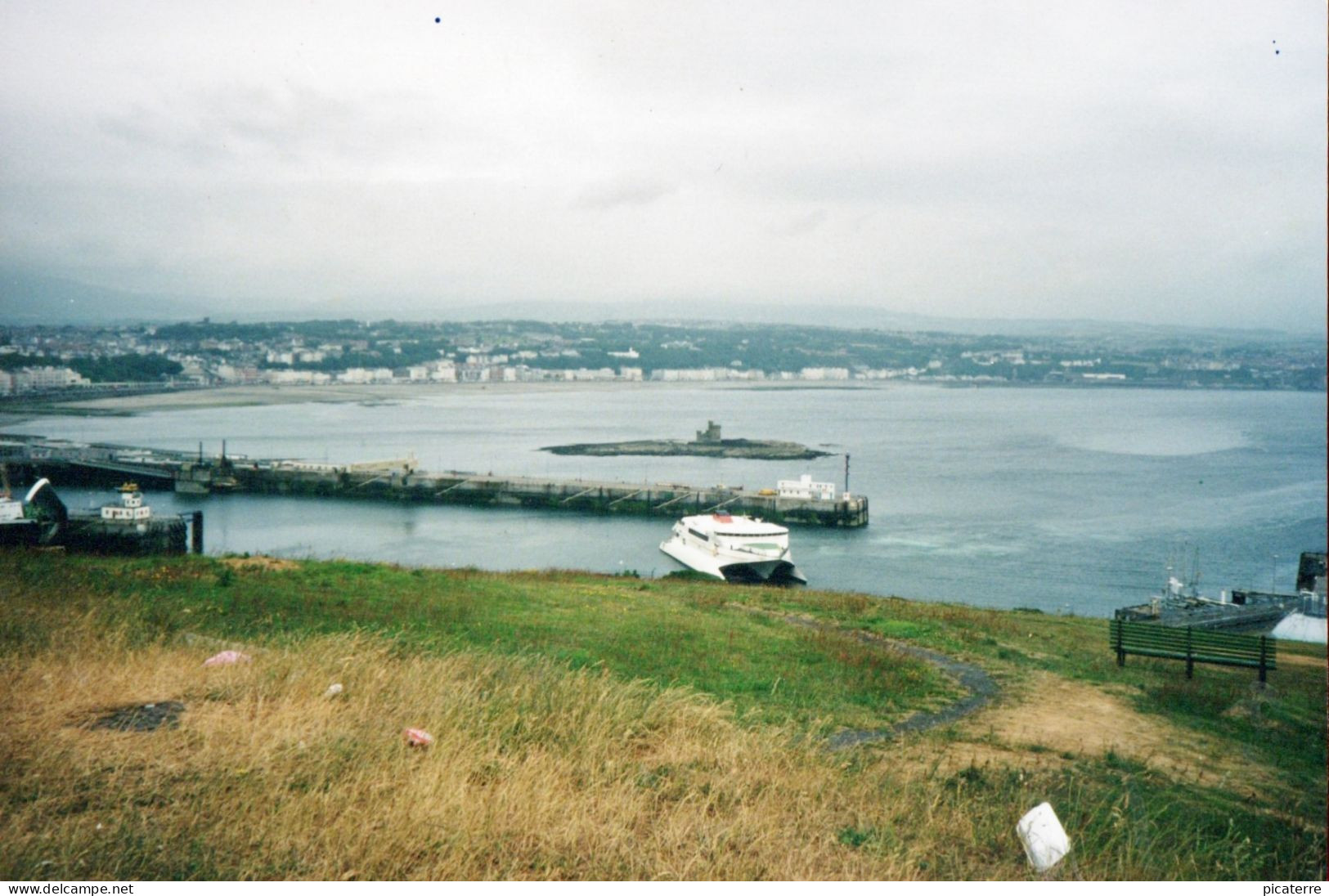The "SEACAT ISLE OF MAN" Ferry 1997- 150mm X 100mm Original Photograph- See Both Scans - Ile De Man