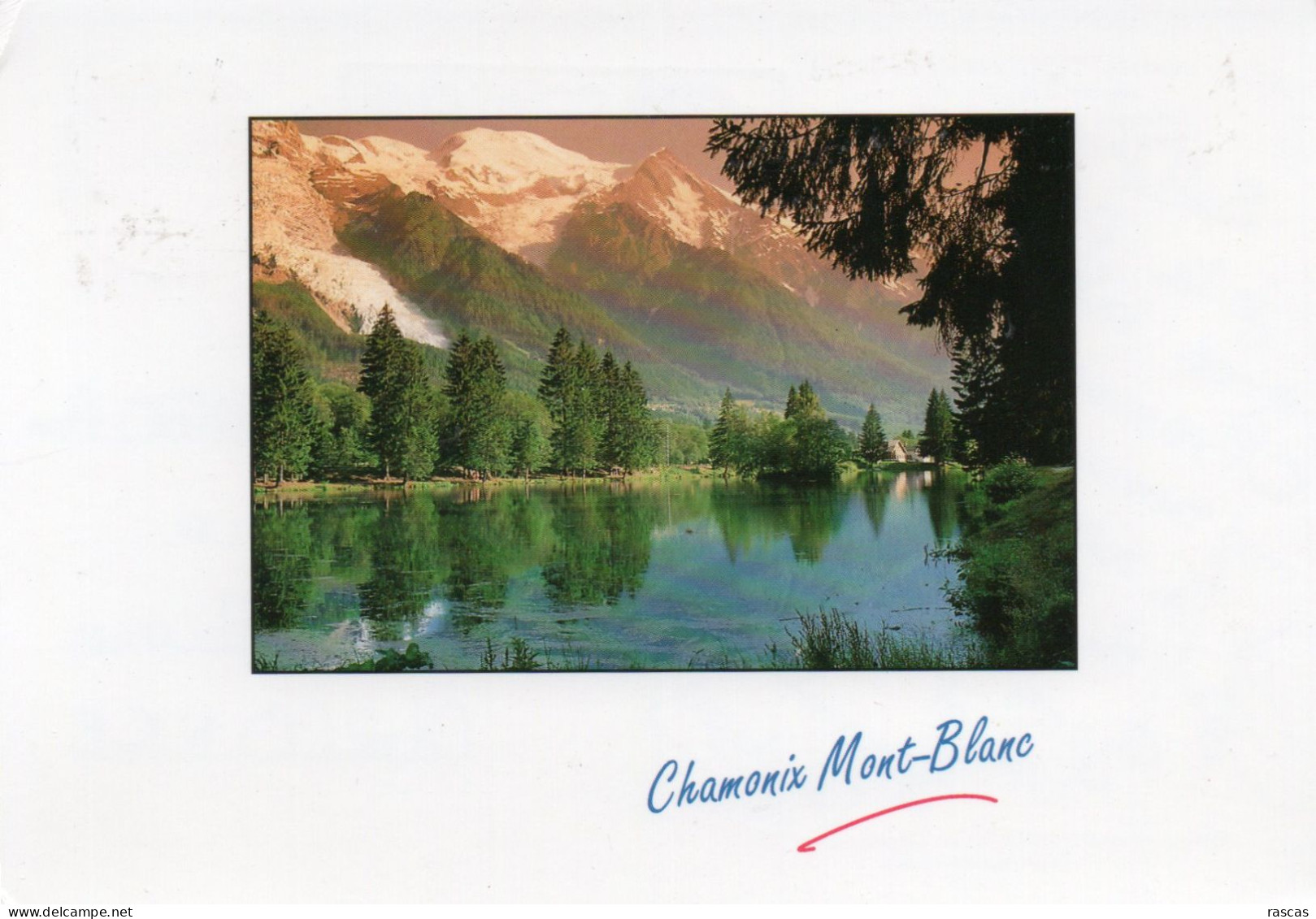 CPM - P - HAUTE SAVOIE - CHAMONIX MONT BLANC - ECHAPPEE SUR LE MASSIF DU MONT BLANC DEPUIS LE LAC DES GAILLANDS - Chamonix-Mont-Blanc