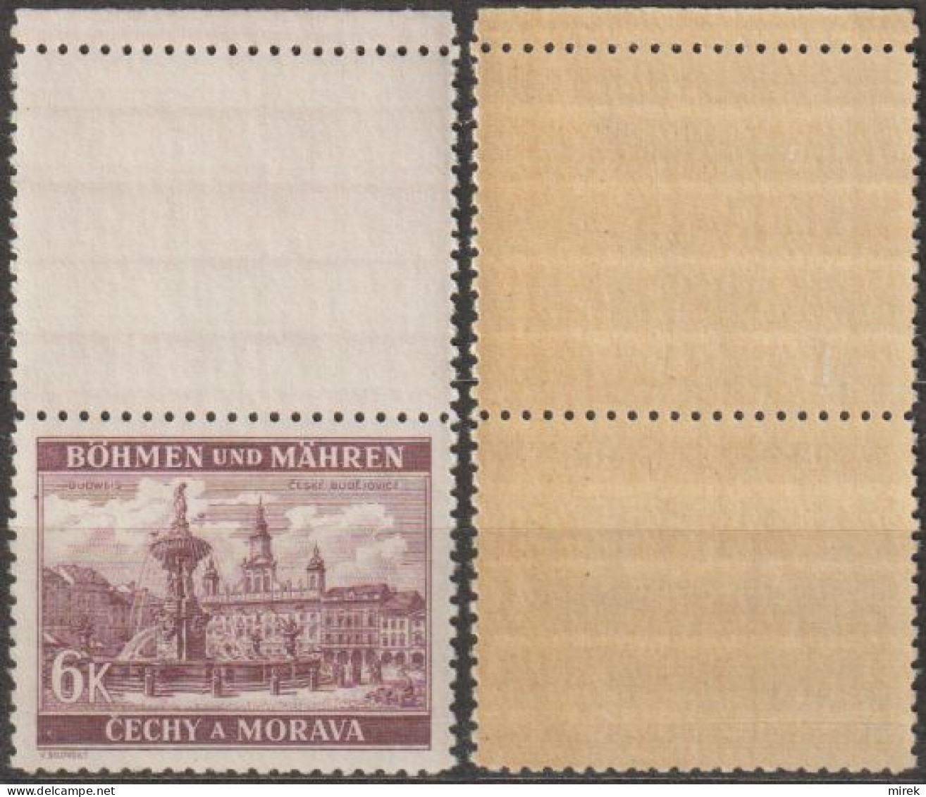 126/ Pof. 46; Brown Glue - Unused Stamps