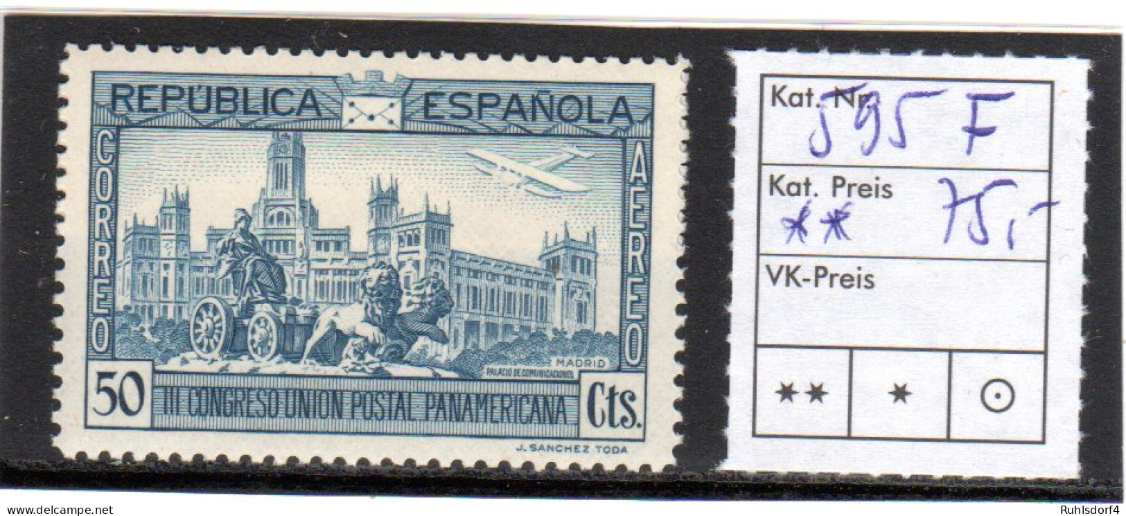 Spanien, Mi.-Nr 593 F, Fast Postfrisch. - Other & Unclassified