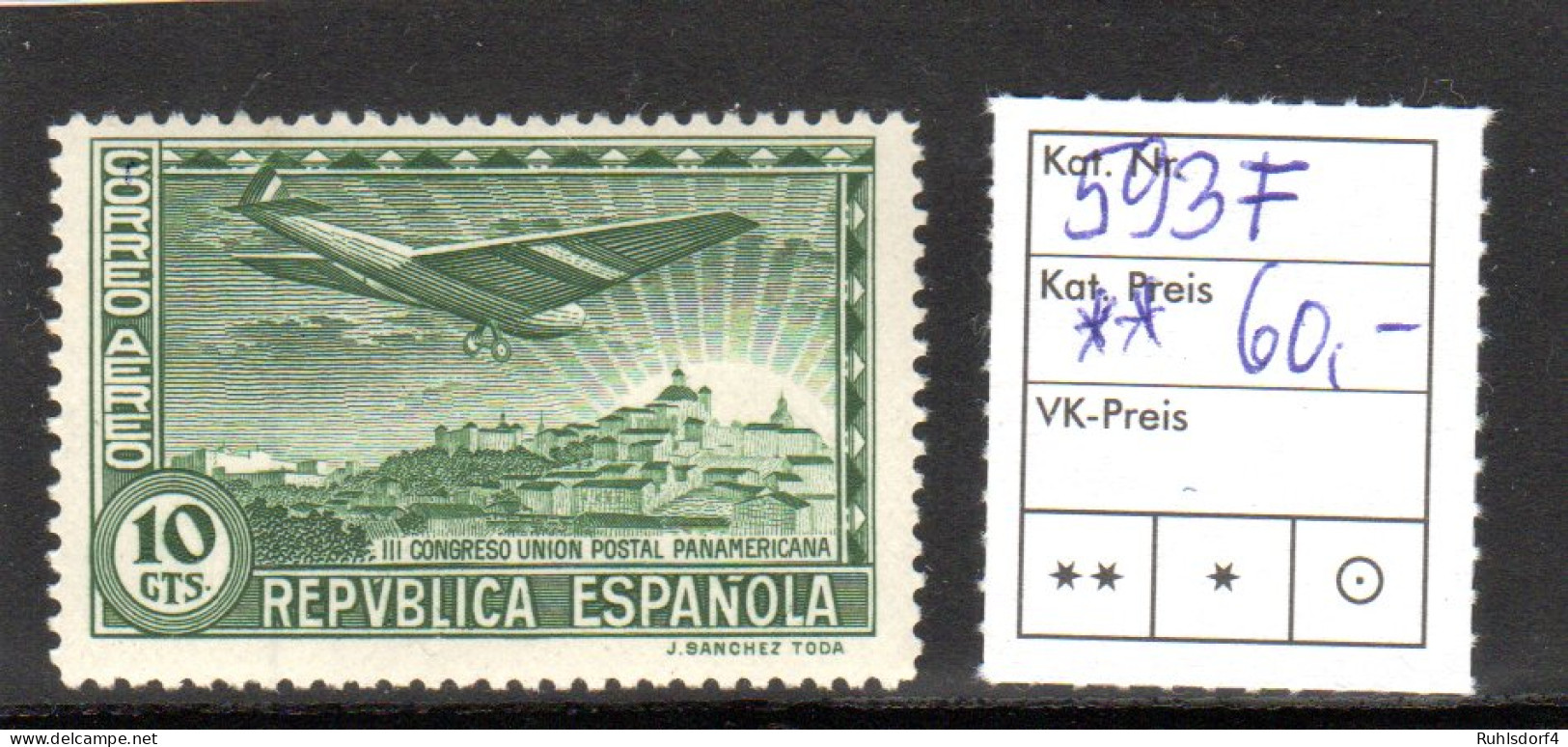 Spanien, Mi.-Nr 593 F, Fast Postfrisch. - Altri & Non Classificati