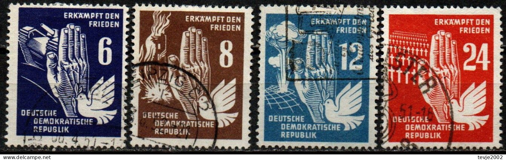 DDR 1950 - Mi.Nr. 276 - 279 - Gestempelt Used - Usados