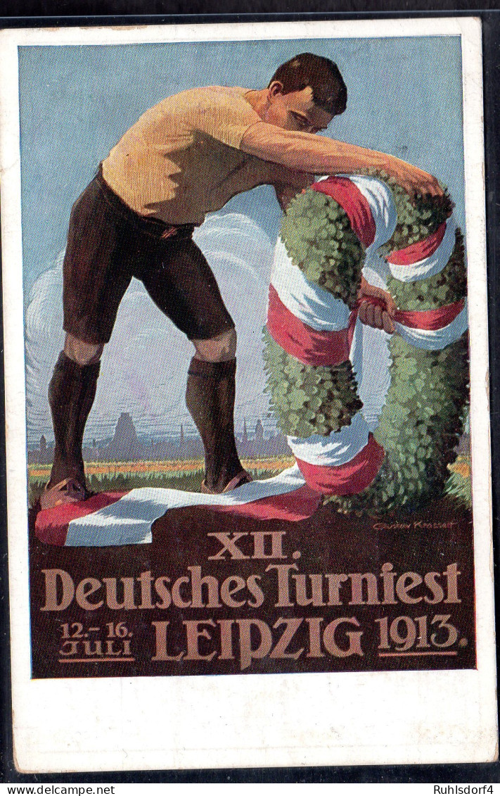 XII. Deutsches Turnfest 12.-16. Juli Leipzig 1913 - Sonstige & Ohne Zuordnung