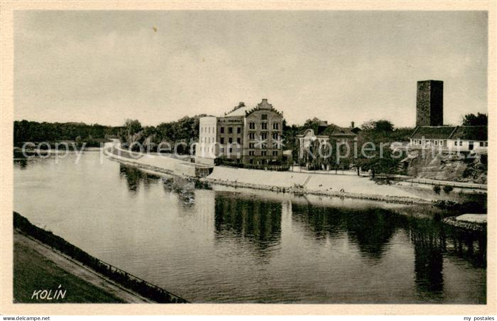 73822534 Kolin Koeln Elbe CZ Panorama  - Czech Republic