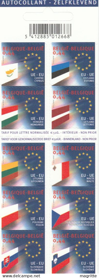 Belgique 2005 Emission Commune Carnet Et Bloc Elargissement Union Européenne CEE Belgium EEC New Members Joint Issue - Europese Gedachte