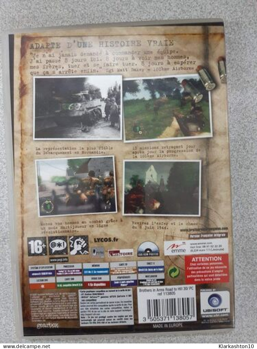 PC DVD ROM - Brothers In Arms - The Road To Hill 30 - Autres & Non Classés