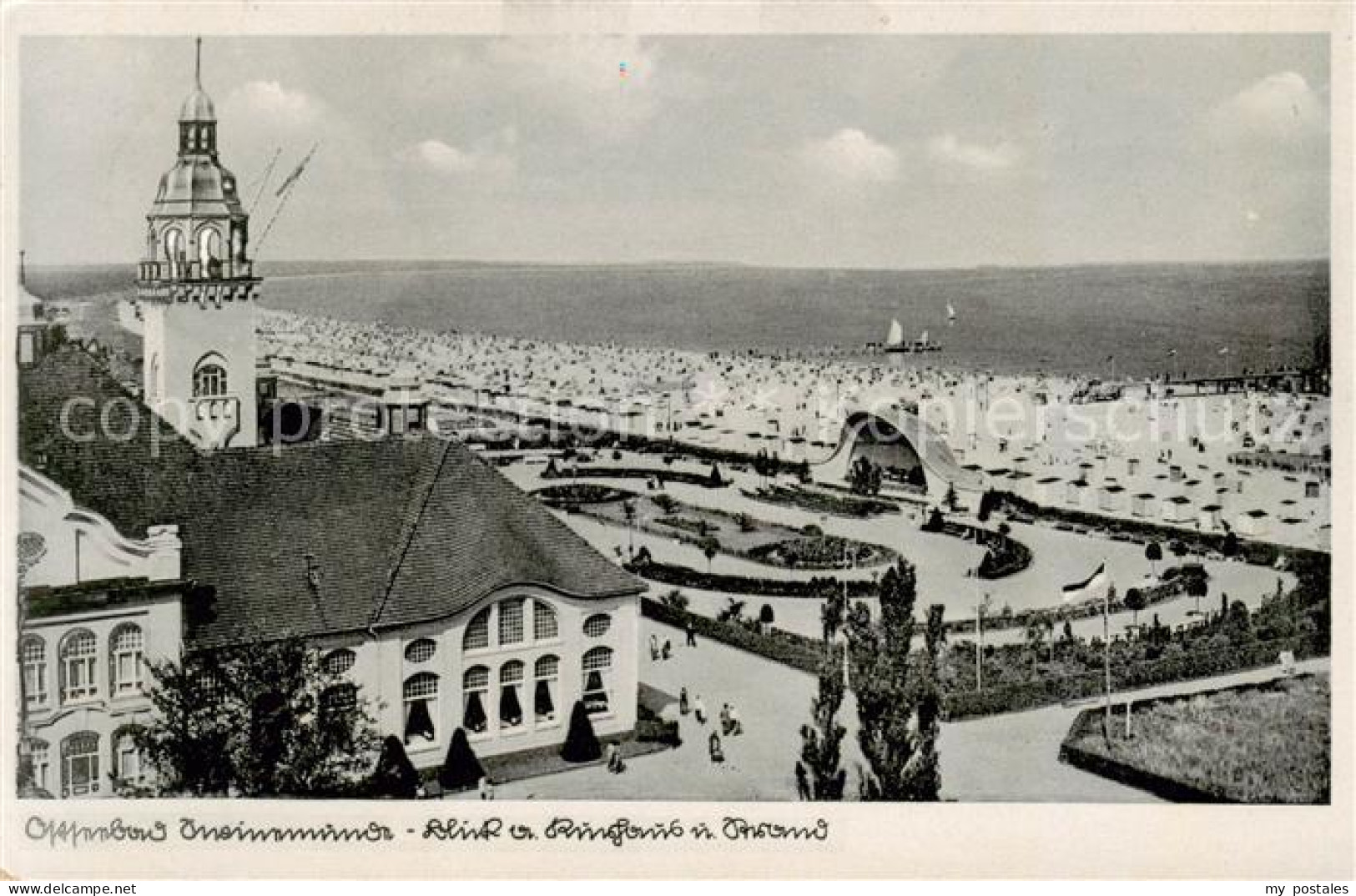 73822474 Swinemuende Swinoujscie Blick Vom Kurhaus Zum Strand Swinemuende Swinou - Pologne