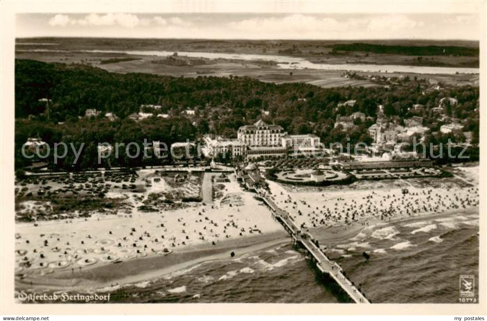 73822473 Heringsdorf  Ostseebad Usedom Fliegeraufnahme  - Otros & Sin Clasificación