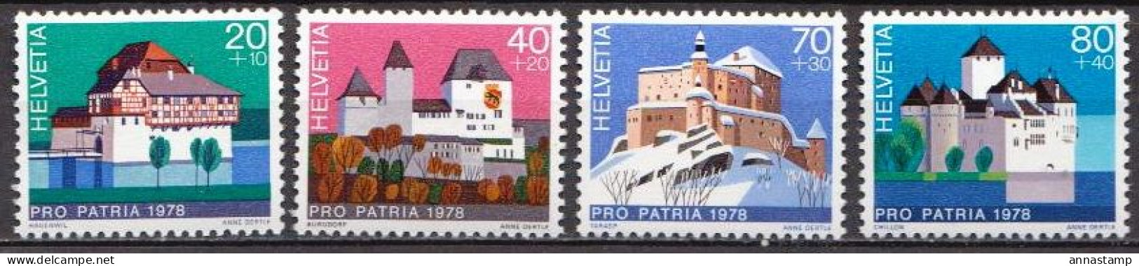 Switzerland MNH Set - Kastelen