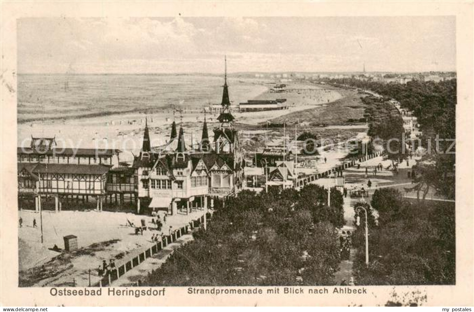 73822446 Heringsdorf  Ostseebad Usedom Strandpromenade Mit Blick Nach Ahlbeck  - Autres & Non Classés