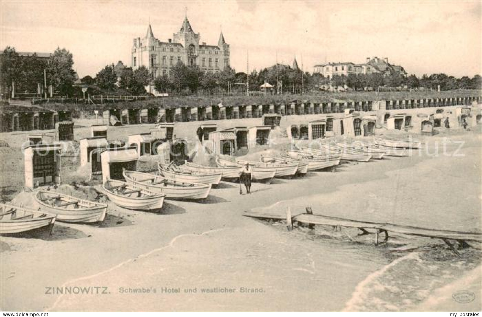 73822424 Zinnowitz Ostseebad Schwabes Hotel Und Westlicher Strand Zinnowitz Osts - Zinnowitz